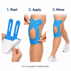 VORALI™ Knee Support — Pre-Cut Kinesiology Tape